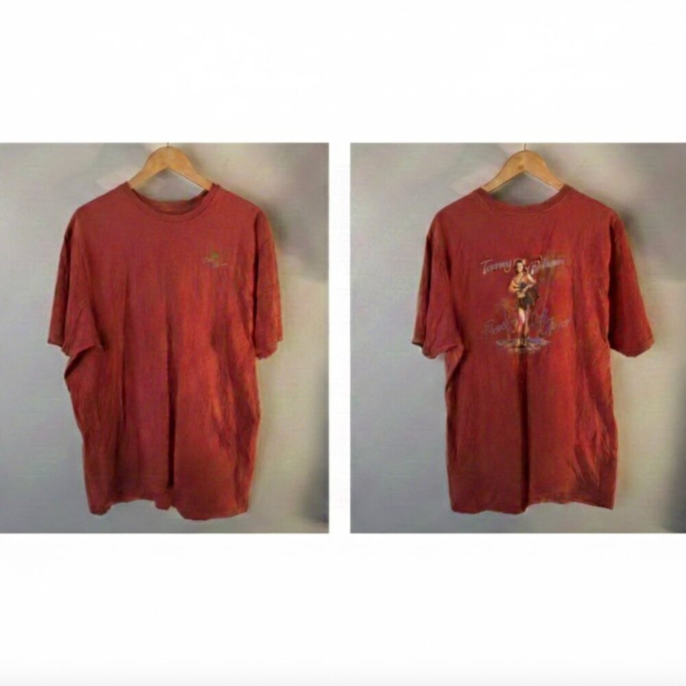 Tommy Bahama Graphic T-Shirt – Men’s XL – Rust Orange 100% Cotton Resort Tee